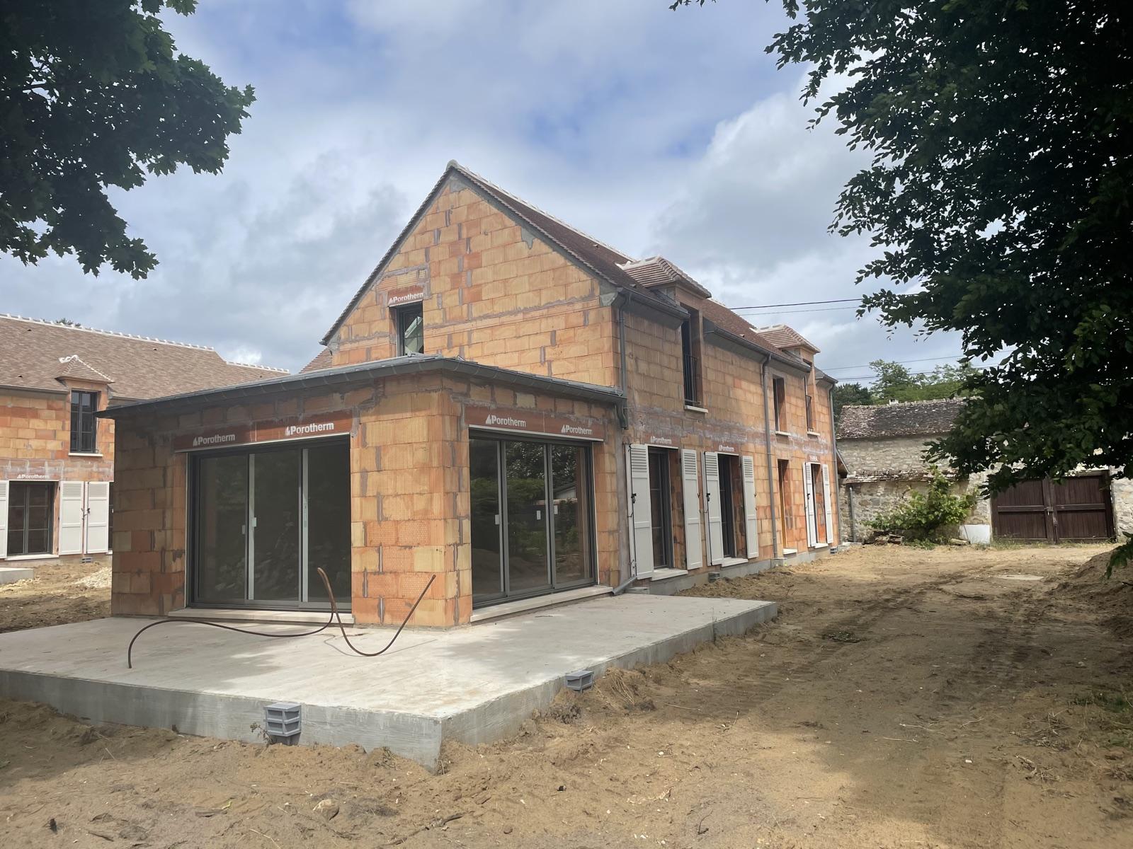 Chantier de construction Chênes Habitat — maison en cours