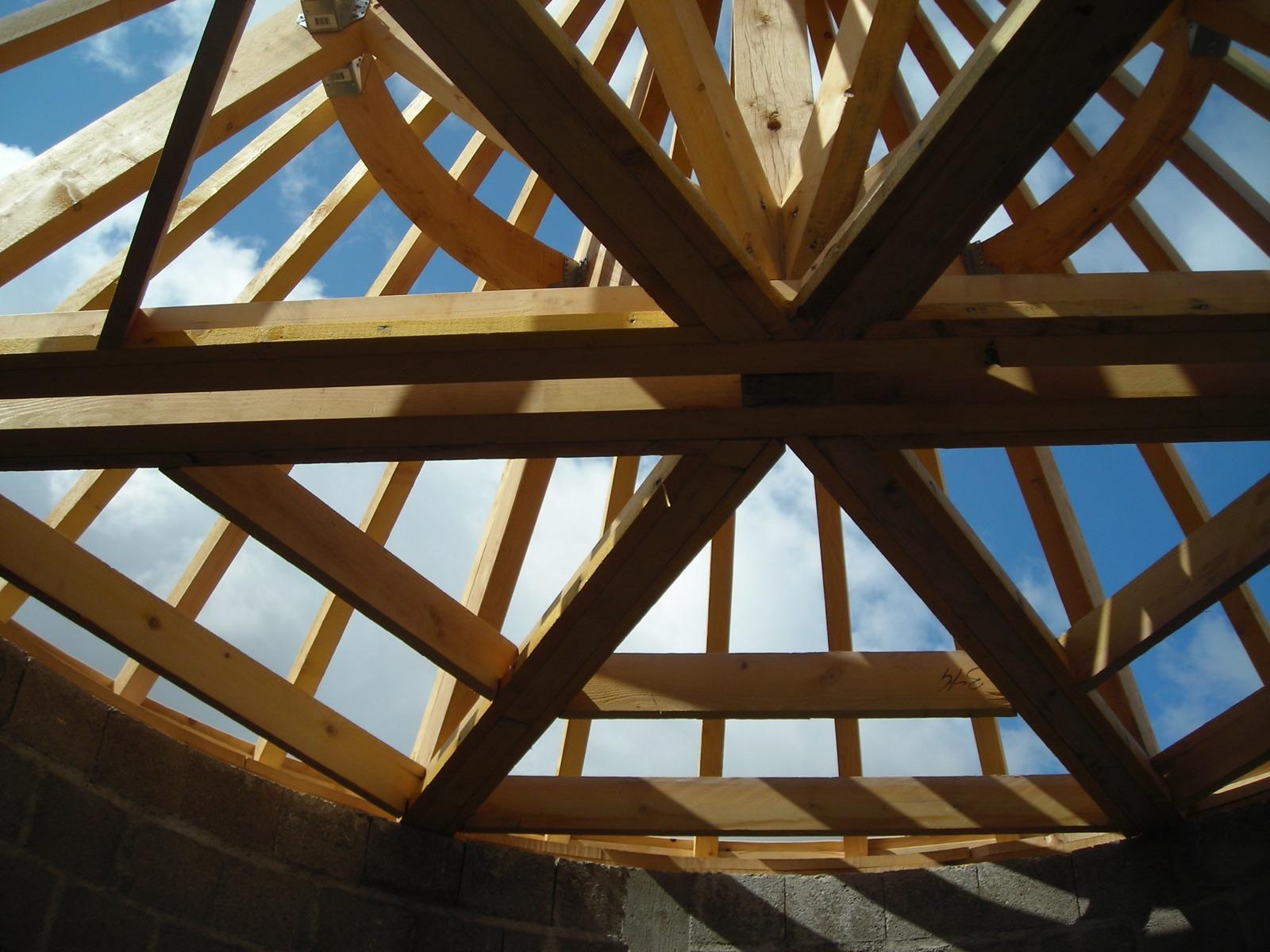 Chantier de construction Chênes Habitat — charpente