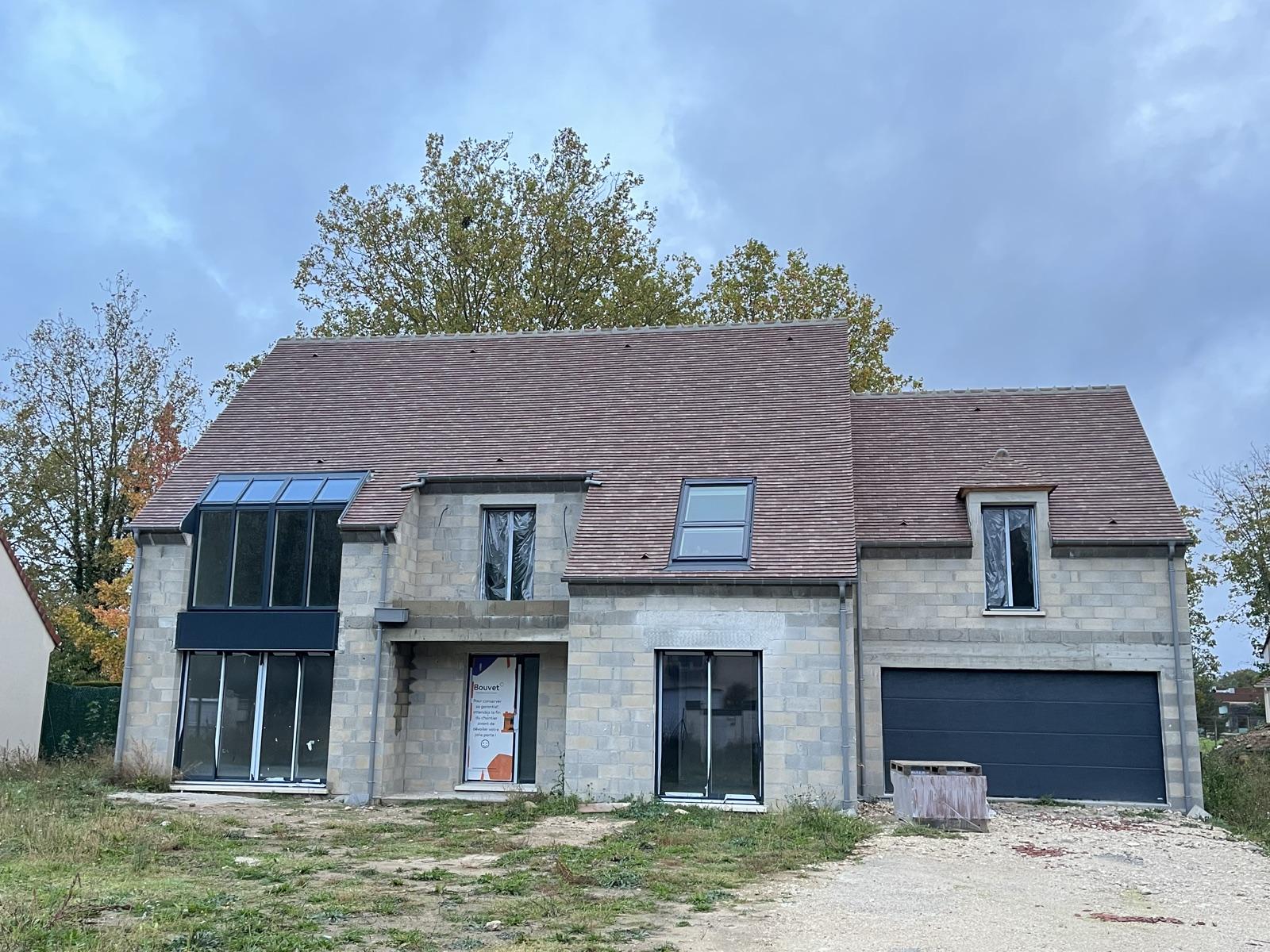 Chantier de construction Chênes Habitat — maison neuve en cours