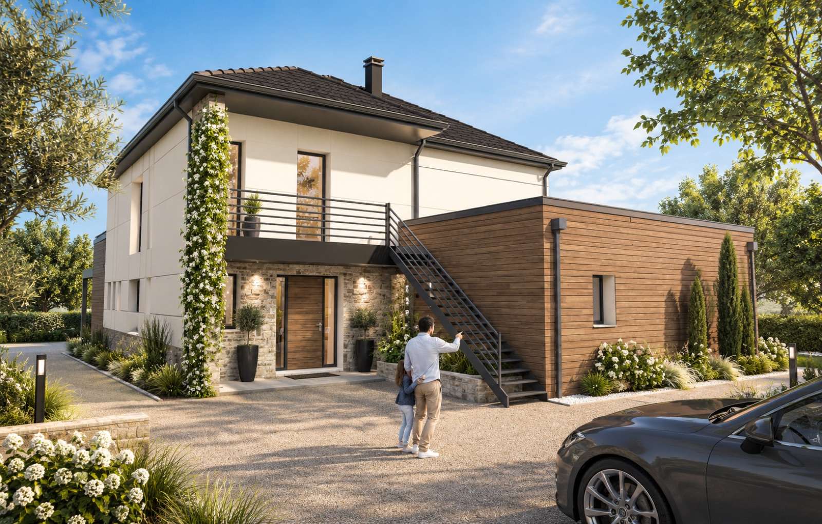 Maison d'architecte contemporaine signée Chênes Habitat